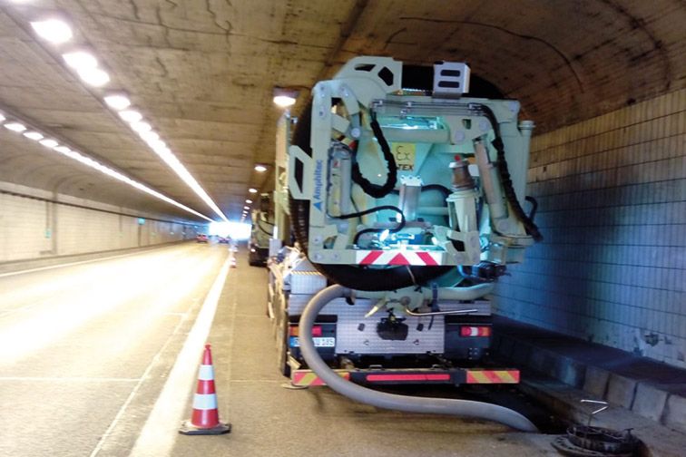 Saugbagger Siegen - Tunnelbau